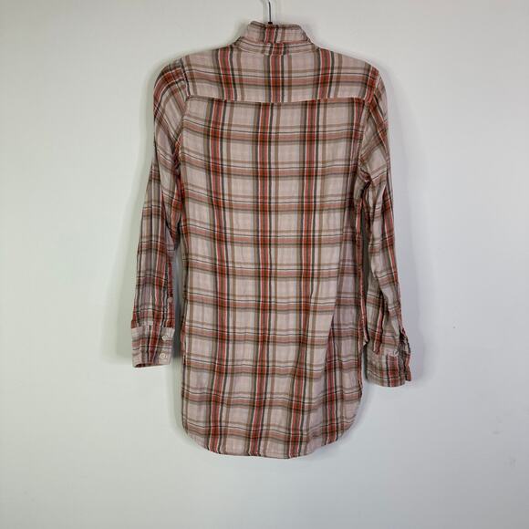 CP Shades Button Front Plaid Shirt Women’s Size Small - Picture 5 of 8